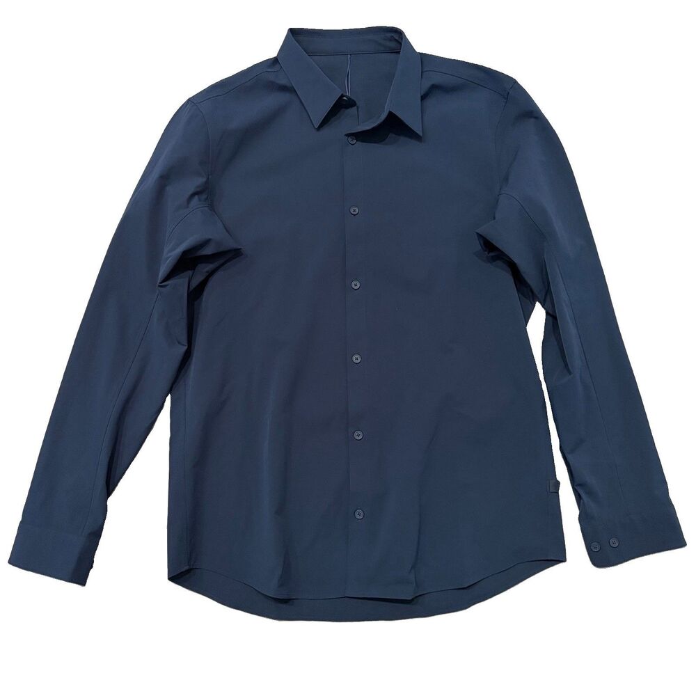 Lululemon Mens Venture Long-Sleeve Shirt Size M Navy